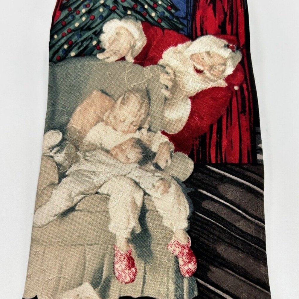 Christmas Neck Tie Santa Celebrations Eundelom 60 In Tis the Season